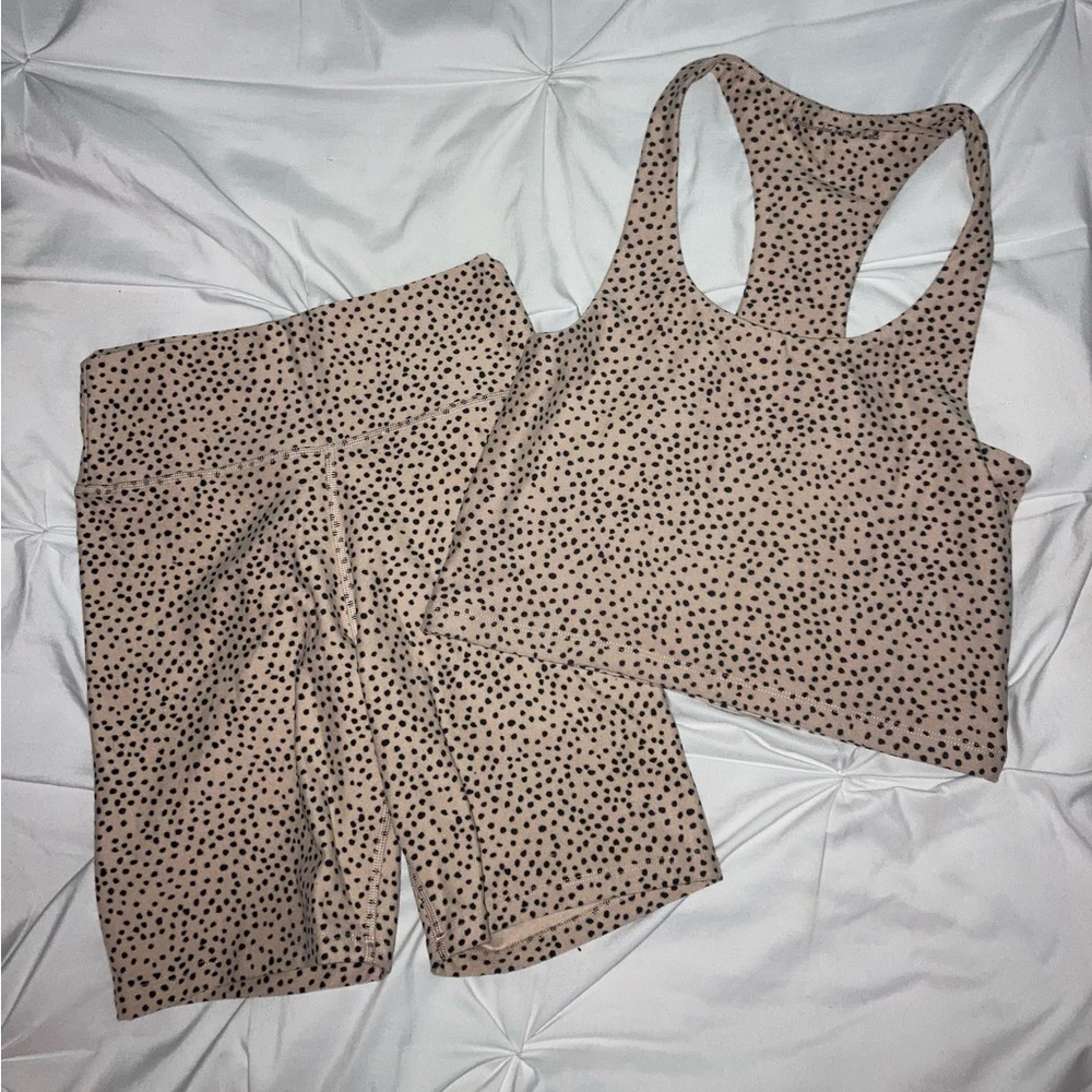 Abercrombie & Fitch Biker Shorts and Athletic Top Set